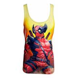 Camiseta Olimpica Box Gym Fitness Deadpool Wolverine
