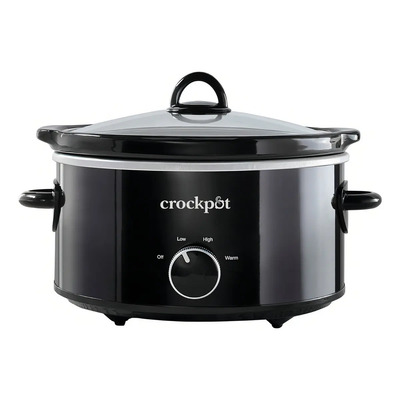 Olla Eléctrica Cocción Lenta Crock-Pot 2L Vidrio Antiadh Negro | Envío gratis