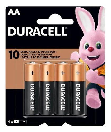 Pilha Duracell Aa Com 4 Pilhas 