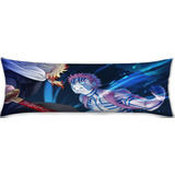 Cojin Almohada Larga Akasa Y Rengoku Pelea Caras 35x100cm