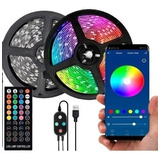 Tira Led Rgb 5050 Kit 15mts Control Fuente Bluetooth Ritmica