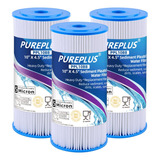 Pureplus Filtro De Sedimentos Plisado Para Agua De Pozo, 10 