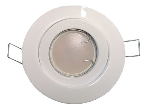 Spot Embutir Redondo Blanco Pvc Led 6w 7w Gu10 Dimerizable