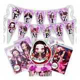 Set Cumple Nezuko De Demon Slayer Personalizado