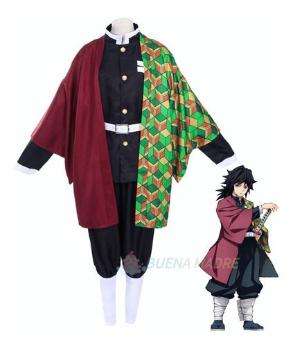 Demon Slayer Disfraz Cosplay Anime Para Niños