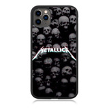 Funda Protector Para iPhone Metallica Calavera Logo Rock 