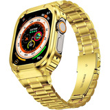 Malla Y Funda P/apple Watch Ultra 2/1 49mm Dorado