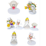 Set De 4 Figuras La Boda De Mario Bros Y Princesa Peach 5-9 