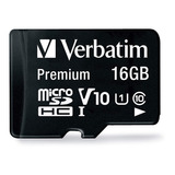 Tarjeta Memoria Verbatim 44082 Premium Con Adaptador Sd 16gb