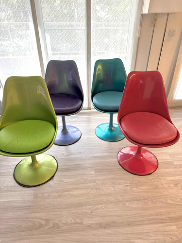 Silla Eames Tulip Giratoria Varios Colores Liquido!