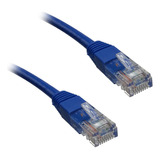 Cable Ponchado Xcase Utp Cat 6 De 10.0 Metros Color Azul
