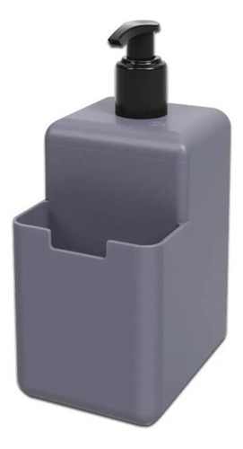 Dispenser De Jabon Liquido Detergente Porta Esponja Colores Color Gris