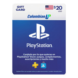 Tarjeta Psn $20 Usd Para Cuenta Usa Playstation