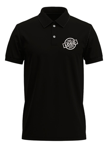 Camisa Polo Bordada Com Logotipo Personalizado Uniforme