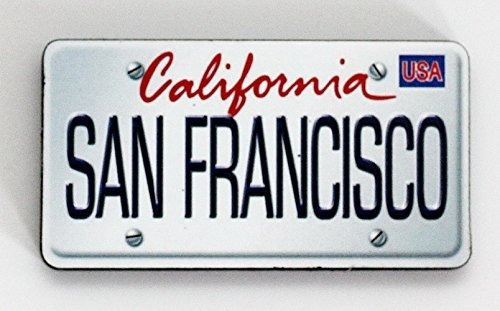 Imán De Madera Para Nevera Con Placa De San Francisco, Calif