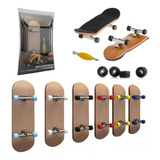 Skate De Dedo De Madeira Fingerboard Brinquedo Profissional 