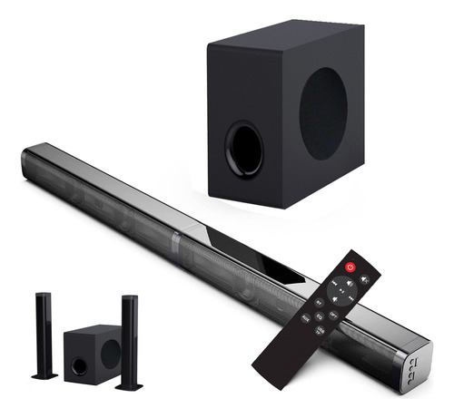 Barra De Sonido Con Subwoofer 2.1 Home Theater Sonido Steren