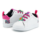 Bubble Gummers® Tenis Niña Moda Only Blanco Fiusha 17-23