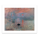 Lamina Fine Art Impresión Sol Naciente Monet 46x36 Mycarte