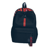 Mochila Urbana A&d 08 Color Negro/rojo Diseño Lisa 20l