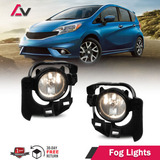 For 2014-2016 Nissan Versa Note Fog Lights Clear Lens La Yyr