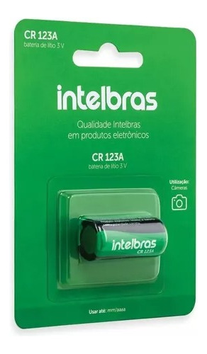 Bateria De Lítio 3v Cr 123a Intelbras - Não Recarregavél