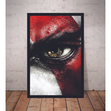 Placa Quadro Decorativo God Of War Kratos Ps3 Ps4 Gamer 070 Cor Kratos God Of War Armação Playstation Gamer