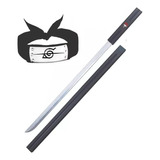 Espada Katana Sasuke Uchiha + Funda + Cinto + Bandana Naruto