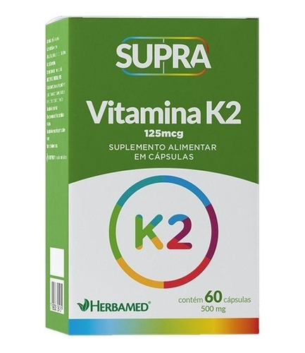 Supra Vitamina K2 120mg- 60 Cápsulas - Herbamed