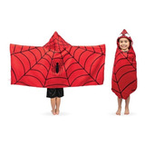 Toalla De Baño Spider-man Con Gorro Para Niños *sk