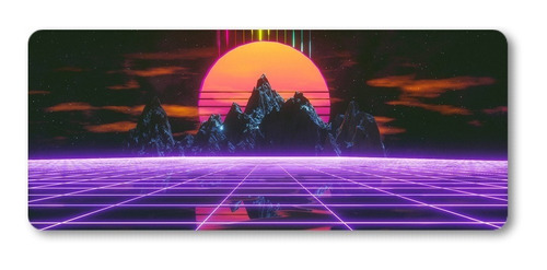 Mousepad Xxl 80x30cm Cod.254 Retro Wave Paisaje