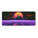 Mousepad Xxl 80x30cm Cod.254 Retro Wave Paisaje