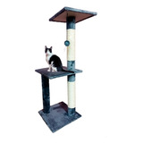 Rascador Premium Doble Plataforma Para Gato Grande / 100 Cm