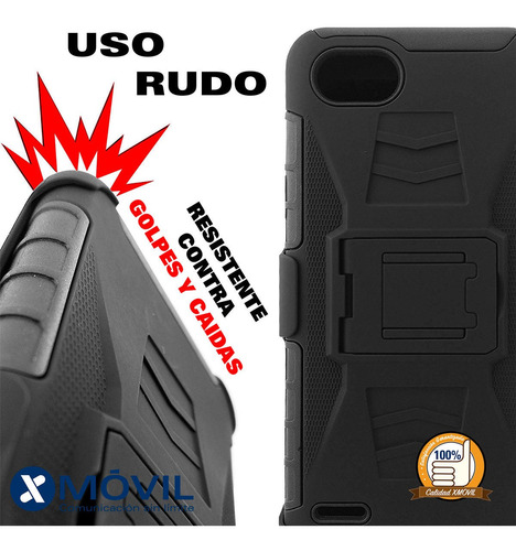 Funda Protector P/ Teléfonos LG, Uso Rudo Con Clip