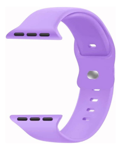 Correa Apple Watch Silicona Lila Claro M/l 42x44x45mm