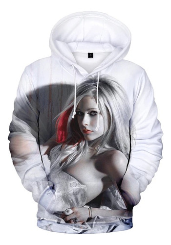 Avril Lavigne 3d Imprime Sudadera Con Capucha Neutral