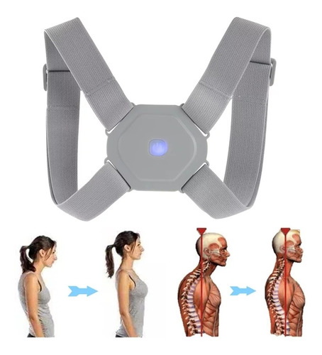 Corrector De Postura Espalda Inteligente Digital Vibración 