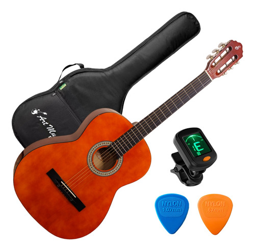 Kit Violão Acústico Giannini S-14 + Capa + Afinador Completo