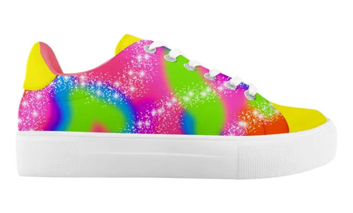 Tenis Colores Estampado Retro 90's Skater Agujeta