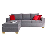 Sillón Sofa Esquinero Praga 3 Cuerpos Chenille O Jacquard