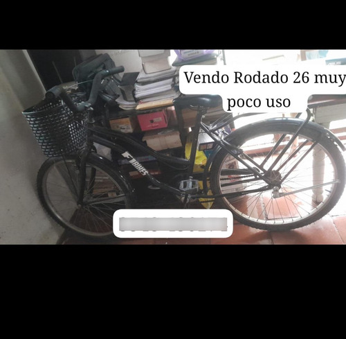 Bicicleta Rodado 26 Dama Vintage Doble Cuadro Con Canasto 