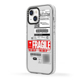 Funda Protector Ticket Fragile Para iPhone 13 Mini + Vidrio