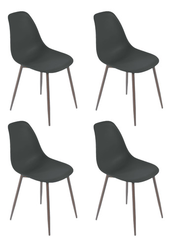 Silla Living Comedor Set X4 Eames Tulip Niviko Moderno