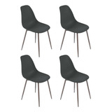 Silla Living Comedor Set X4 Eames Tulip Niviko Moderno