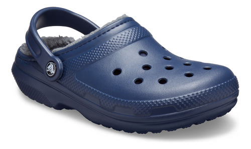 Zuecos Unisex Crocs Classic Lined Clog  Navy/charcoal
