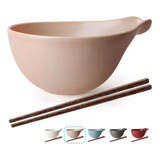 Artena Tazon Para Ramen Con Palillos, Cuenco De Ceramica De