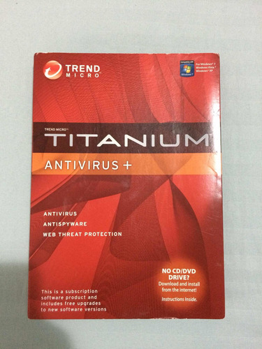 Trend Micro Titanium Antivirus + Software_mídia Física