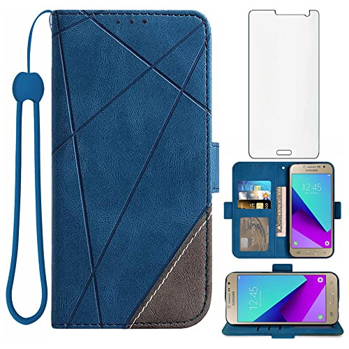 Funda Cartera Para Samsung Galaxy Grand Prime J2 Prime Azul