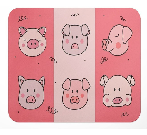 Mouse Pad Personalizado Cerditos 02