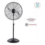 Ventilador De Pie Liliana Industria Turbo Negro Movible 220v